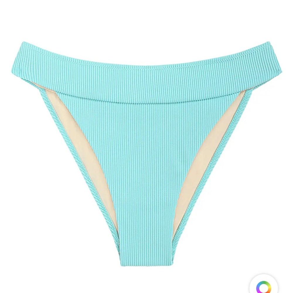 Zaful ribbed high leg scrunch butt bikini bottom